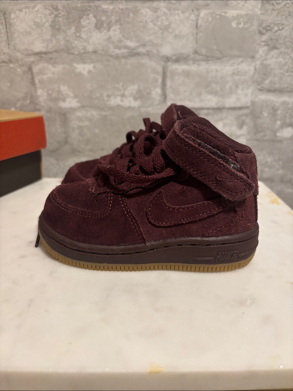 Nike Toddler Suede High Top AirForce Sneakers